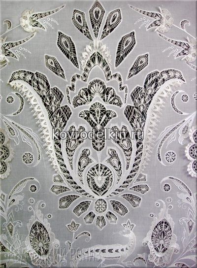 кадомский вениз, венецианская вышивка, вышивка белым по белому, плетение иглой