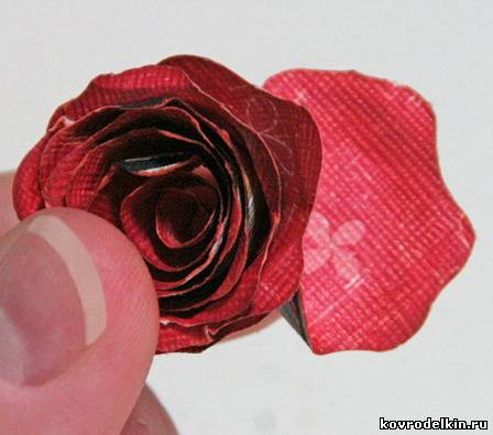 розы из бумаги
