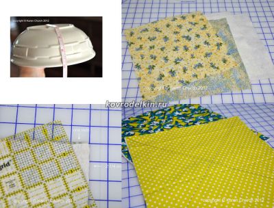 тарелки из ткани для микроволновки, текстильные тарелки своими руками