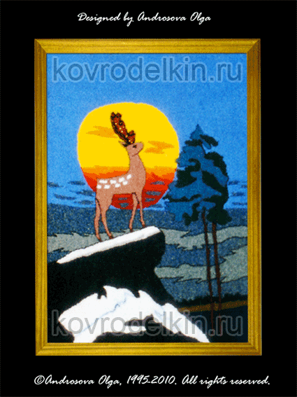 ковровая вышивка, kovrodelkin.ru, needle punch, нидл панч