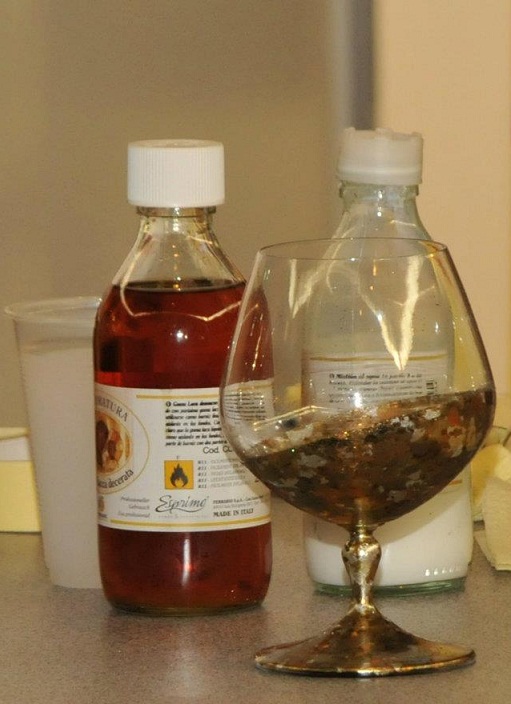 коньячный бокал, мужской подарок, подарок на 23 февраля, бокал золочение, как выполнить золочение бокала, золочение поталью